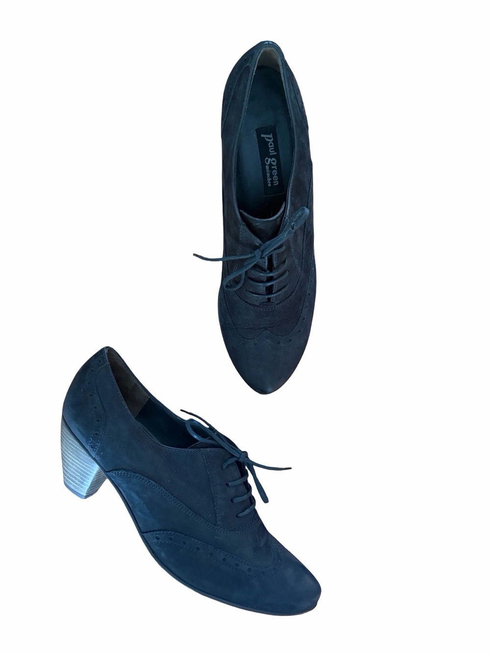 Paul Green | Charcoal Nubuck Oxford Booties